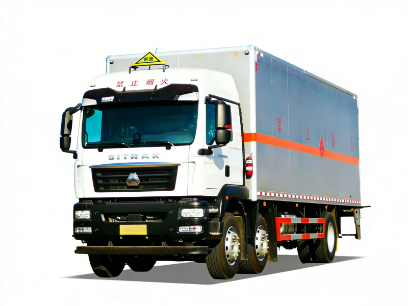 HOWO 6X2 Hazardous Goods Box Truck for Explosive Materials Transport