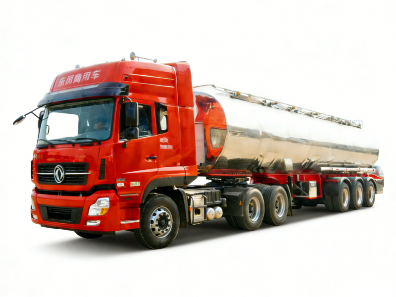 Tri-Axle Fresh Milk Transport Tank Truck