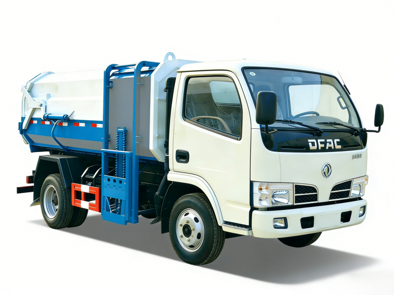 Dongfeng 8CBM 4X2 Side Loader Garbage Truck