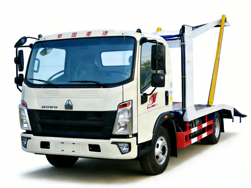 HOWO 4X2 2-Car Carrier Flatbed Truck