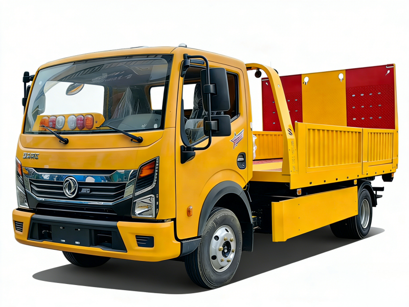 Dongfeng Flatbed Recovery Truck with Side Boards